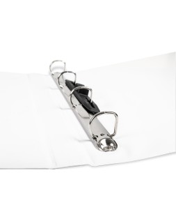 Carpeta canguro 4 anillas mixtas 16mm liderpapel a4 plastico color blanco