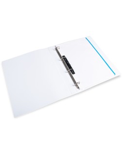 Carpeta canguro 4 anillas mixtas 16mm liderpapel a4 plastico color blanco