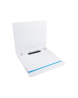 Carpeta canguro 4 anillas mixtas 16mm liderpapel a4 plastico color blanco