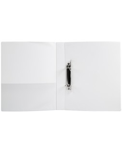 Carpeta canguro 2 anillas mixtas 25mm liderpapel a4 plastico color blanco