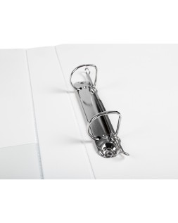 Carpeta canguro 2 anillas mixtas 25mm liderpapel a4 plastico color blanco