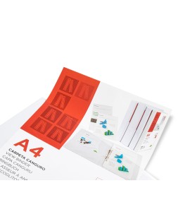 Carpeta canguro 2 anillas mixtas 25mm liderpapel a4 plastico color blanco