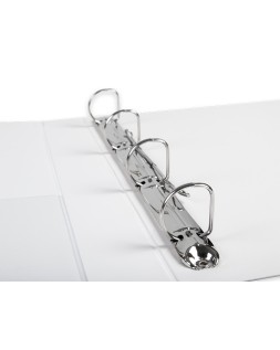 Carpeta canguro 4 anillas mixtas 25mm liderpapel a4 plastico color blanco