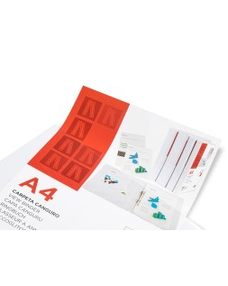 Carpeta canguro 4 anillas mixtas 25mm liderpapel a4 plastico color blanco