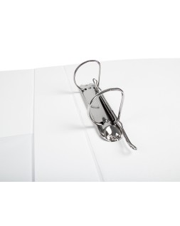 Carpeta canguro 2 anillas mixtas 40mm liderpapel a4 plastico color blanco