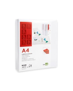 Carpeta canguro 2 anillas mixtas 40mm liderpapel a4 plastico color blanco