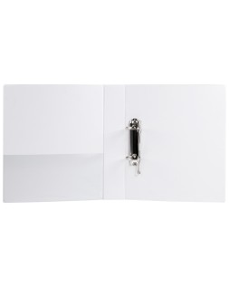 Carpeta canguro 2 anillas mixtas 40mm liderpapel a4 plastico color blanco