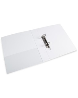 Carpeta canguro 2 anillas mixtas 40mm liderpapel a4 plastico color blanco