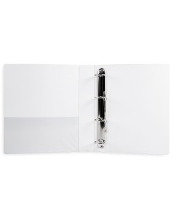 Carpeta canguro 4 anillas mixtas 40mm liderpapel a4 plastico color blanco