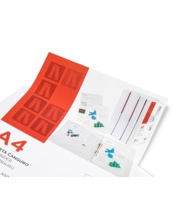 Carpeta canguro 2 anillas mixtas 55mm liderpapel a4 plastico color blanco