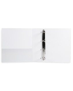Carpeta canguro 4 anillas mixtas 55mm liderpapel a4 plastico color blanco