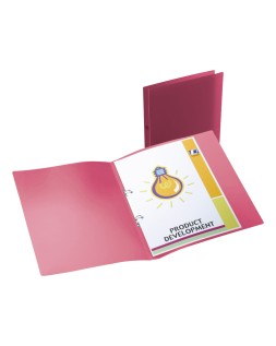 Carpeta liderpapel 2 anillas redondas mini 15 mm 49070 polipropileno din a4 rojo translucido