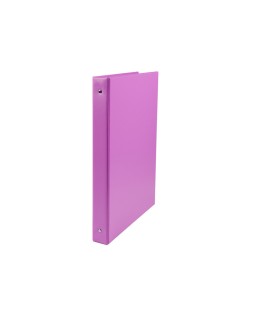 Carpeta liderpapel 4 anillas 25 mm redondas plastico folio color lila