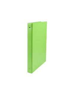 Carpeta liderpapel 4 anillas 40 mm redondas plastico folio color verde pistacho