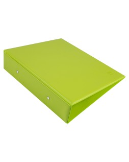 Carpeta de 2 anillas 40 mm redondas liderpapel a5 carton forrado pvc verde