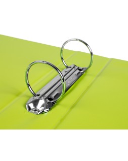 Carpeta de 2 anillas 40 mm redondas liderpapel a5 carton forrado pvc verde
