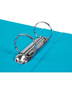 Carpeta de 2 anillas 40 mm redondas liderpapel a5 carton forrado pvc azul