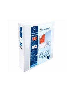 Carpeta exacompta canguro 2 anillas 60 mm din a4+ carton forrado polipropileno personalizable 3 bolsillos