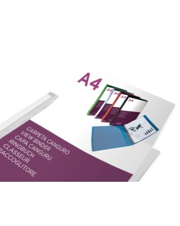 Carpeta liderpapel canguro 2 anillas 25 mm mixtas polipropileno din a4 transparente