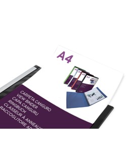 Carpeta liderpapel canguro 2 anillas 25 mm mixtas polipropileno din a4 negro opaco