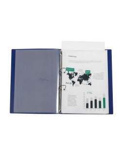 Carpeta liderpapel canguro 2 anillas 25 mm mixtas polipropileno din a4 azul translucido