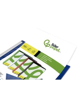 Carpeta liderpapel canguro 2 anillas 25 mm mixtas polipropileno din a4 azul translucido