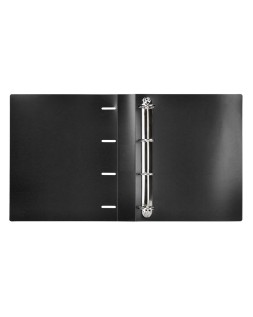 Carpeta liderpapel 4 anillas 40 mm mixtas polipropileno din a4 negro opaco