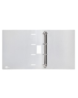Carpeta liderpapel 4 anillas mixtas 40 mm polipropileno din a4 transparente