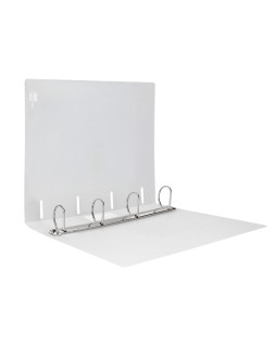 Carpeta liderpapel 4 anillas mixtas 40 mm polipropileno din a4 transparente