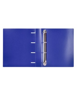 Carpeta liderpapel 4 anillas mixtas 40 mm polipropileno din a4 azul translucido