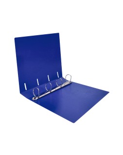 Carpeta liderpapel 4 anillas mixtas 40 mm polipropileno din a4 azul translucido