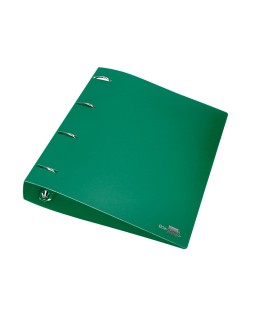 Carpeta liderpapel 4 anillas mixtas 40 mm polipropileno din a4 verde translucido