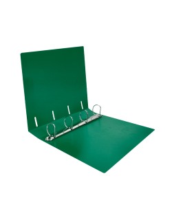 Carpeta liderpapel 4 anillas mixtas 40 mm polipropileno din a4 verde translucido