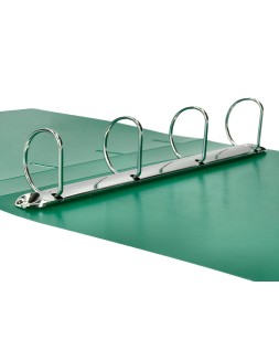Carpeta liderpapel 4 anillas mixtas 40 mm polipropileno din a4 verde translucido