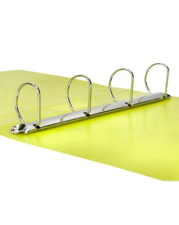 Carpeta liderpapel 4 anillas mixtas 40 mm polipropileno din a4 amarillo fluor opaco