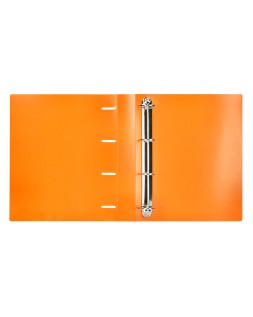 Carpeta liderpapel 4 anillas mixtas 40 mm polipropileno din a4 naranja fluor opaco