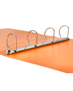 Carpeta liderpapel 4 anillas mixtas 40 mm polipropileno din a4 naranja fluor opaco
