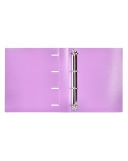 Carpeta liderpapel 4 anillas mixtas 40 mm polipropileno din a4 lavanda opaco