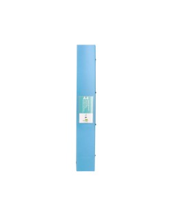 Carpeta liderpapel 4 anillas mixtas 40 mm polipropileno din a4 celeste opaco