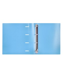 Carpeta liderpapel 4 anillas mixtas 40 mm polipropileno din a4 celeste opaco