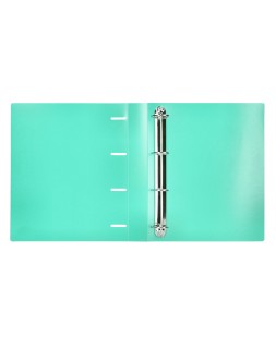 Carpeta liderpapel 4 anillas mixtas 40 mm polipropileno din a4 verde manzana opaco