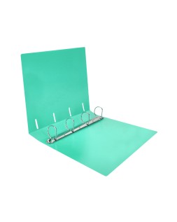 Carpeta liderpapel 4 anillas mixtas 40 mm polipropileno din a4 verde manzana opaco