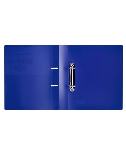 Carpeta liderpapel canguro 2 anillas 40 mm mixtas polipropileno din a4 azul translucido