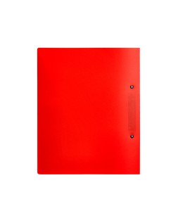 Carpeta liderpapel canguro 2 anillas 40 mm mixtas polipropileno din a4 rojo translucido