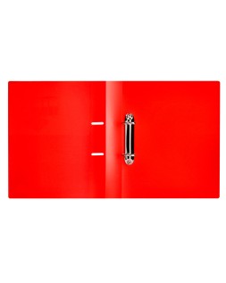 Carpeta liderpapel canguro 2 anillas 40 mm mixtas polipropileno din a4 rojo translucido