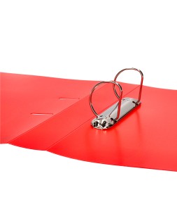 Carpeta liderpapel canguro 2 anillas 40 mm mixtas polipropileno din a4 rojo translucido