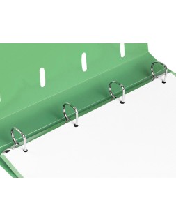 Carpeta con recambio liderpapel a4 cuadro 5mm 100 hojas 80g polipropileno 4 anillas 25mm color verde