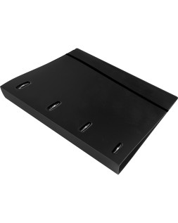 Carpeta con recambio liderpapel a4 cuadro 5mm 100 hojas 80g polipropileno 4 anillas 40mm negro opaco