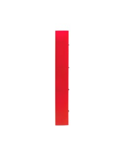 Carpeta con recambio liderpapel a4 cuadro 5mm 100 hojas 80g polipropileno 4 anillas 40mm rojo translucido