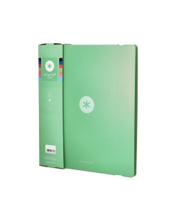 Carpeta 4 anillas de 35 mm mixtas antartik a4 foam color verde matcha